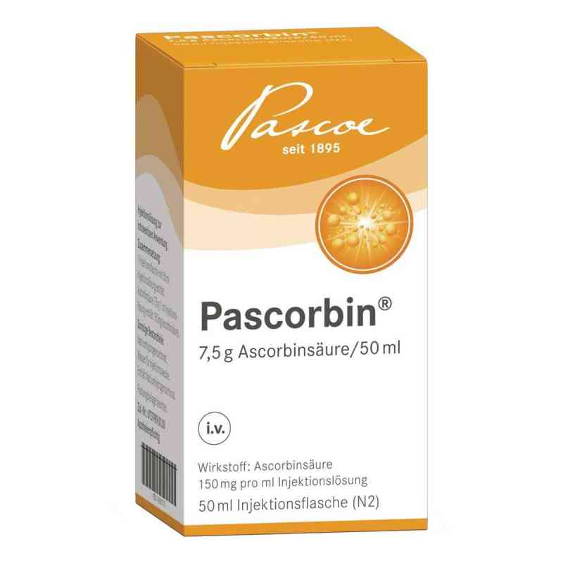 Pascorbin 7,5 g Ascorbinsäure/50ml Inj.-Lösung 50 ml von Pascoe pharmazeutische Präparate PZN 00581310