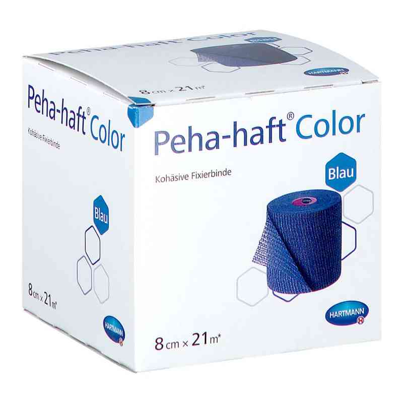 Peha-haft Color Fixierbinde latexfrei 8 Cmx21 M Blau 1 stk von PAUL HARTMANN AG PZN 17304862