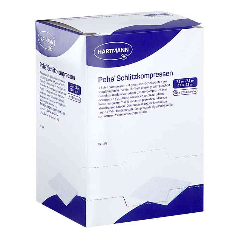 Peha Schlitzkompressen 7,5x7,5 Cm Steril 50X2 stk von PAUL HARTMANN AG PZN 18445760