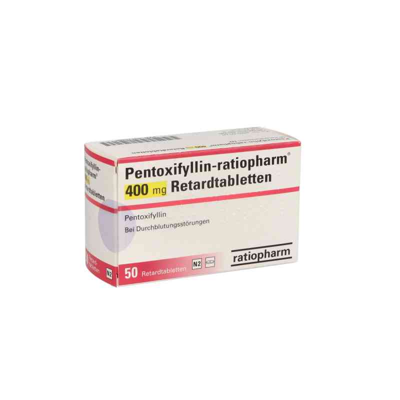 Pentoxifyllin-ratiopharm 400 Mg Retardtabletten 50 stk von ratiopharm GmbH PZN 03115488