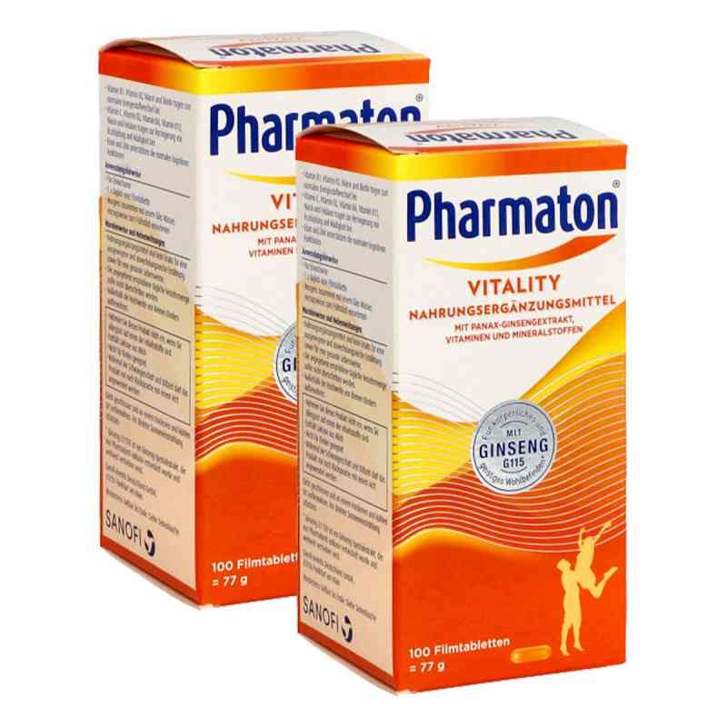 Pharmaton Vitality Filmtabletten Doppelpack 2x100 stk von  PZN 08101003