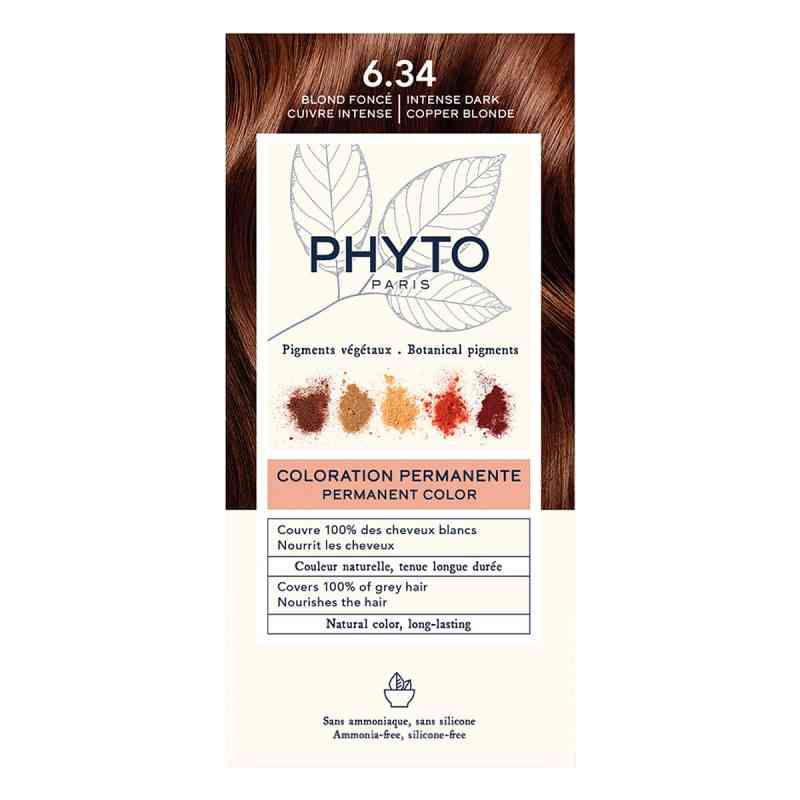 Phytocolor 6.34 Dunkelblond Kupfer 1 stk von Laboratoire Native Deutschland GmbH PZN 19478738