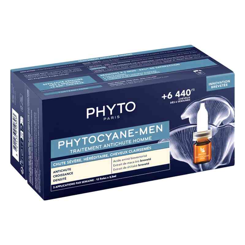 PHYTOCYANE Kur - starker Haarausfall Männer 12X3.5 ml von Laboratoire Native Deutschland GmbH PZN 18240911