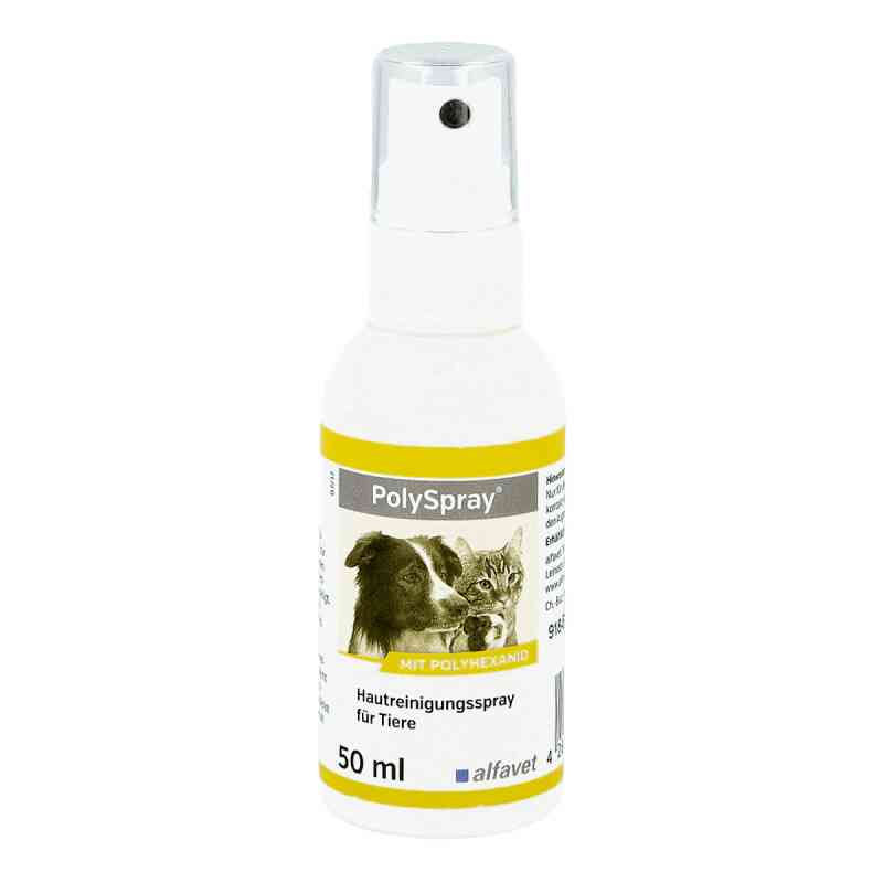 Polyspray Reinigungsspray für Tiere 50 ml von alfavet Tierarzneimittel GmbH PZN 13500997
