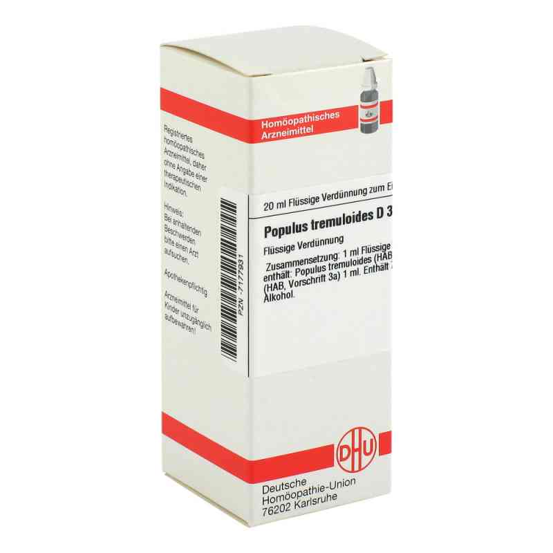 Populus Tremuloides D3 Dilution 20 ml von DHU-Arzneimittel GmbH & Co. KG PZN 07177931