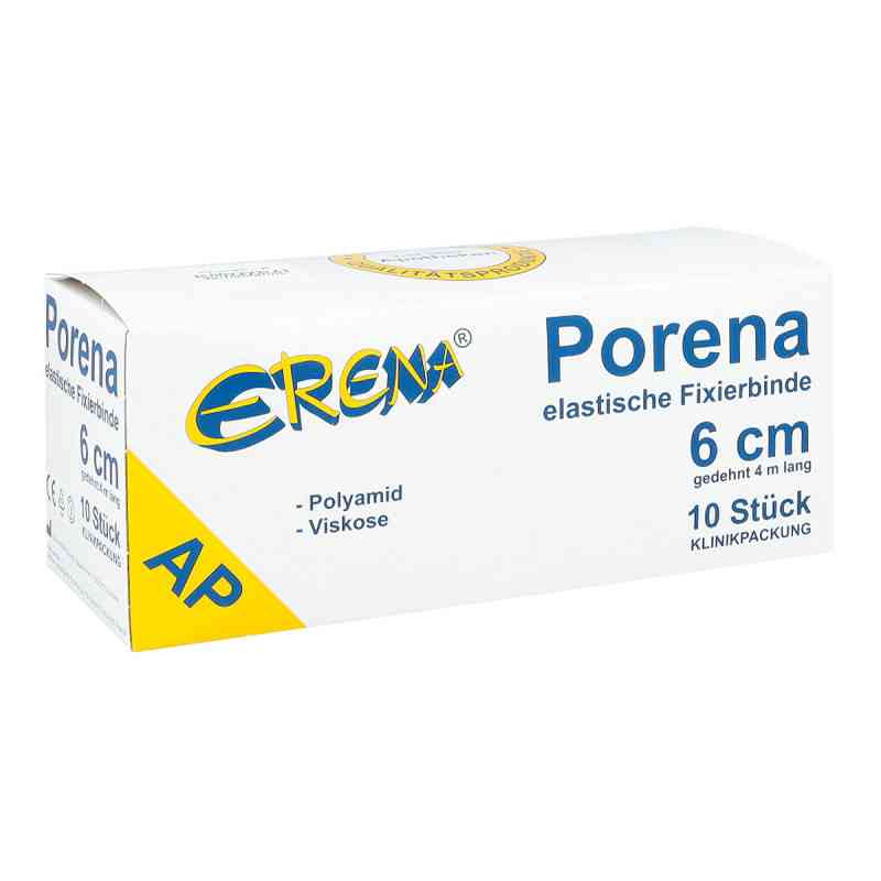 Porena elastische Mullbinde 6 cm weiss ohne Cello 10 stk von ERENA Verbandstoffe GmbH & Co. KG PZN 03289610