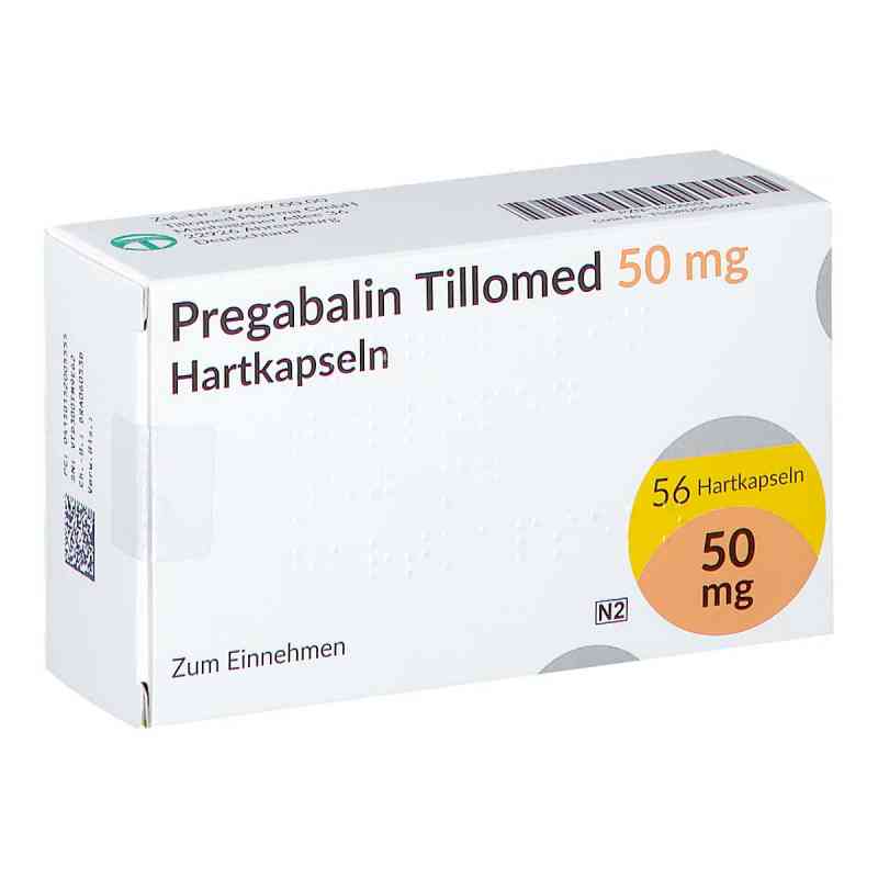Pregabalin Tillomed 50 mg Hartkapseln 56 stk von Tillomed Pharma GmbH PZN 15200555