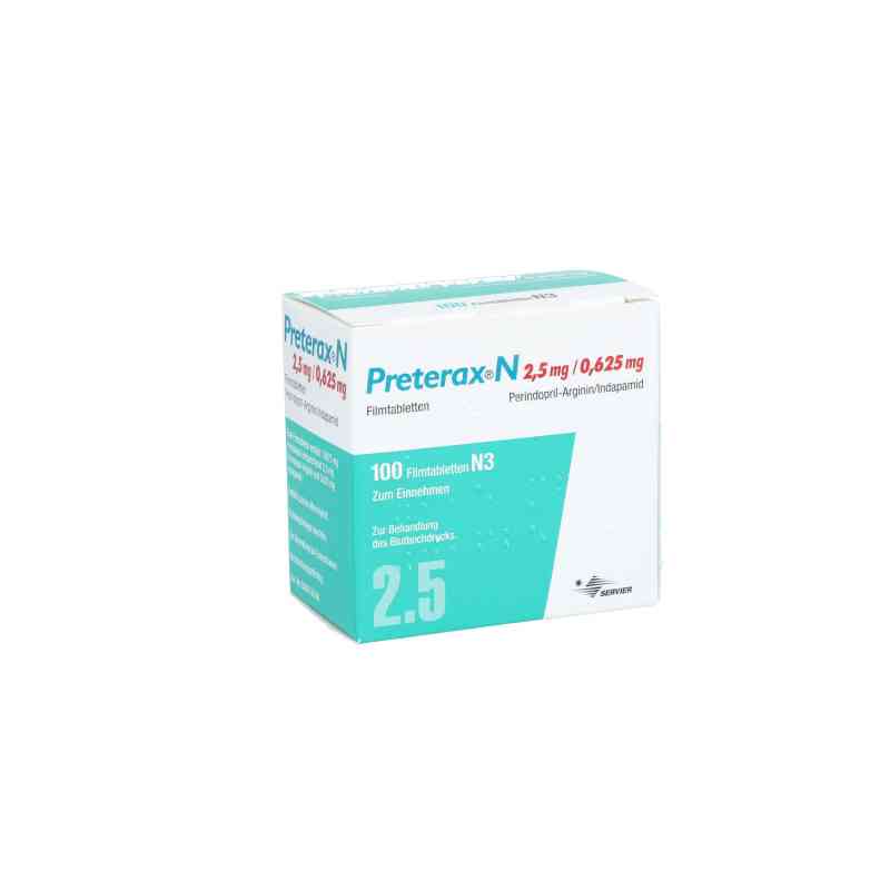 Preterax N 2,5 mg/0,625 mg Filmtabletten 100 stk von SERVIER Deutschland GmbH PZN 08407592