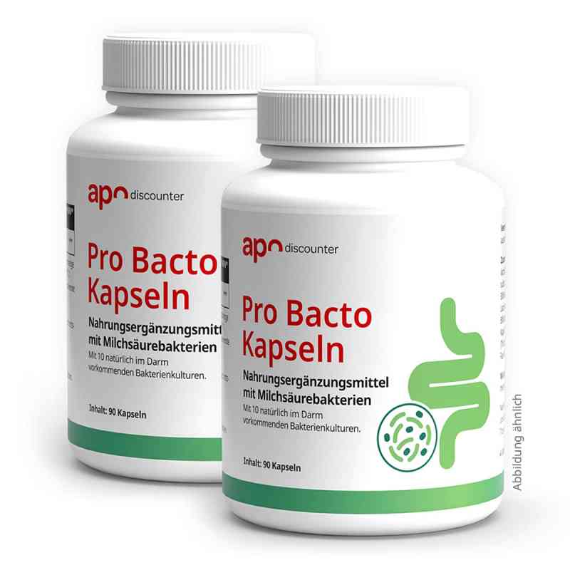 Pro Bacto Probiotika Kapseln mit Milchsäurebakterien 2x90 stk von apo.com Group GmbH PZN 08105112