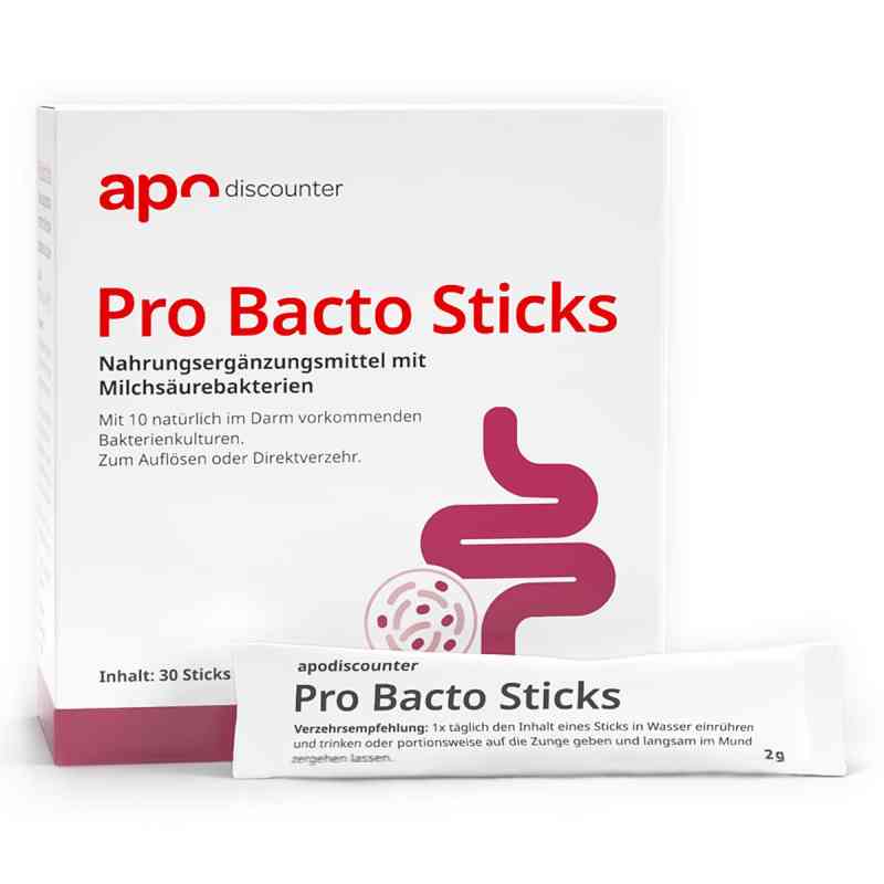 Pro Bacto Probiotika Sticks mit Milchsäurebakterien 30X2 g von apo.com Group GmbH PZN 19400707