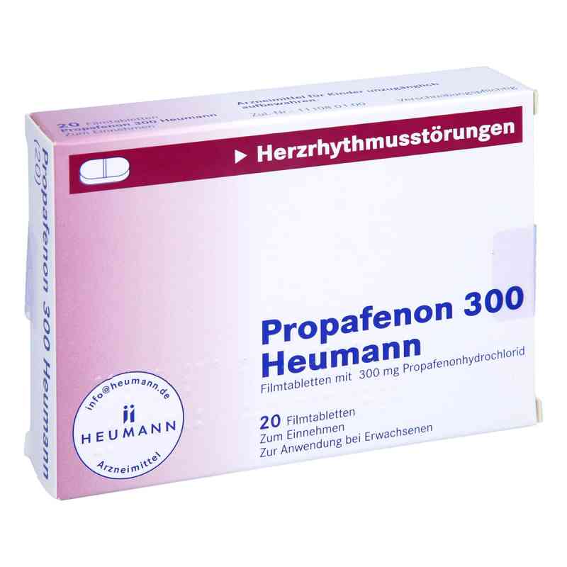 Propafenon 300 Heumann Filmtabletten 20 stk von HEUMANN PHARMA GmbH & Co. Generi PZN 04473149