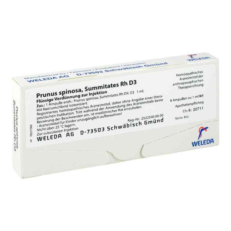 Prunus Spinosa Summitates Rh D3 Ampullen 8X1 ml von WELEDA AG PZN 01625357