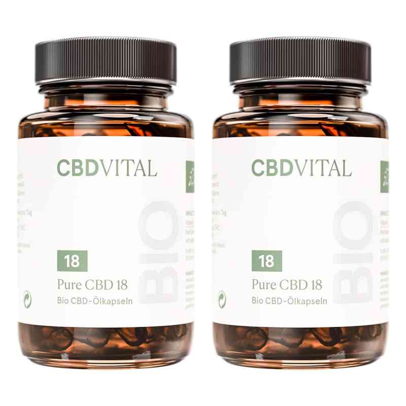 Pure CBD 18 CBD VITAL Kapseln  2x60 stk von Vitrasan GmbH PZN 08104658