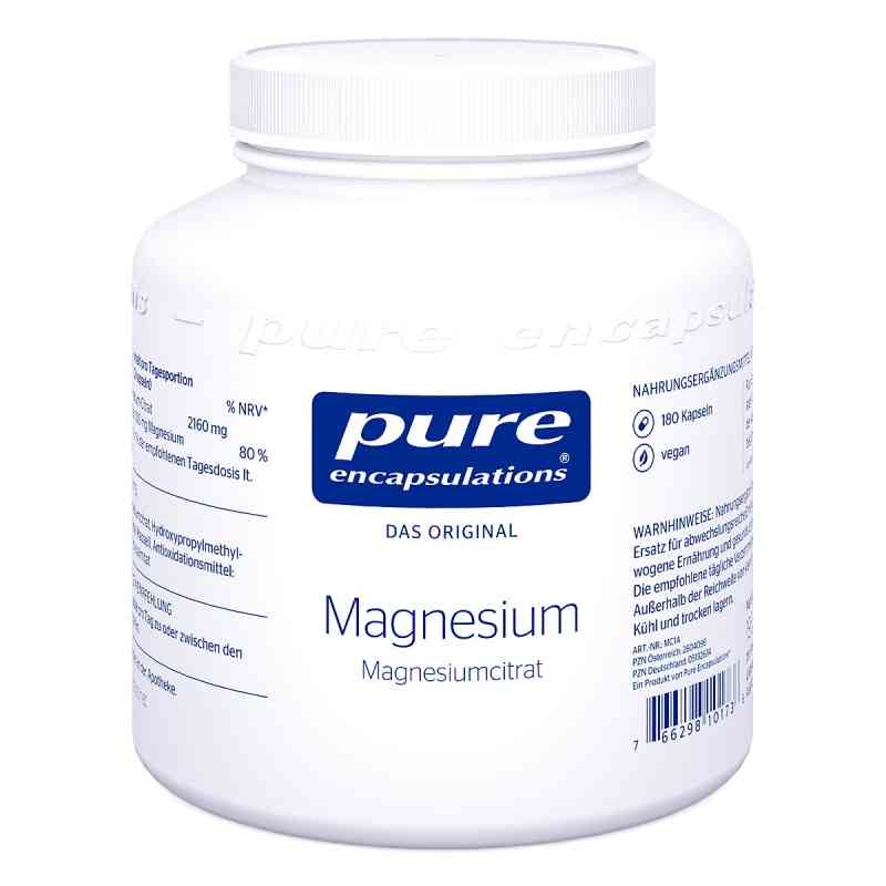 Pure Encapsulations Magnesium Magn.citrat Kapseln 180 stk von Pure Encapsulations PZN 05132634