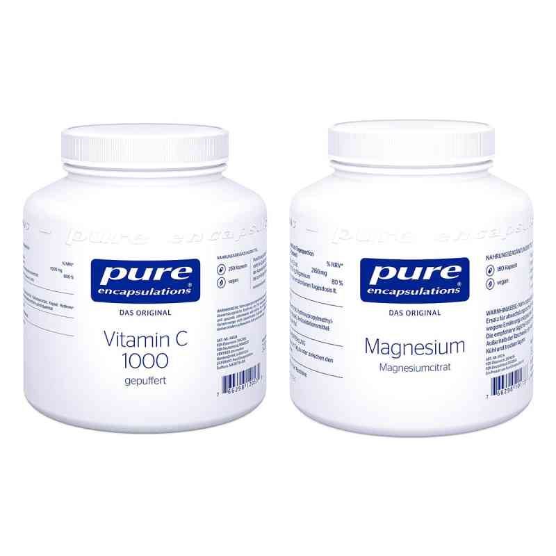 Pure Encapsulations Magnesiumcitrat + Vitamin C1000 gepuffert 1 Pck von pro medico GmbH PZN 08104765
