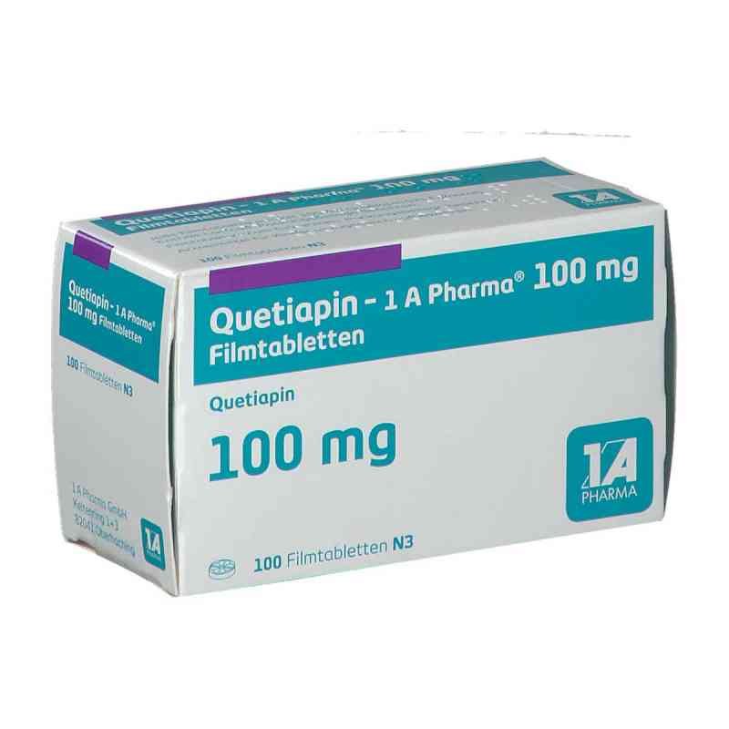 Quetiapin-1A Pharma 100mg 100 stk von 1 A Pharma GmbH PZN 09494802