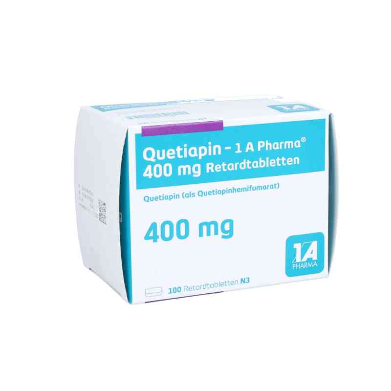 Quetiapin-1a Pharma 400 mg Retardtabletten 100 stk von 1 A Pharma GmbH PZN 09947244