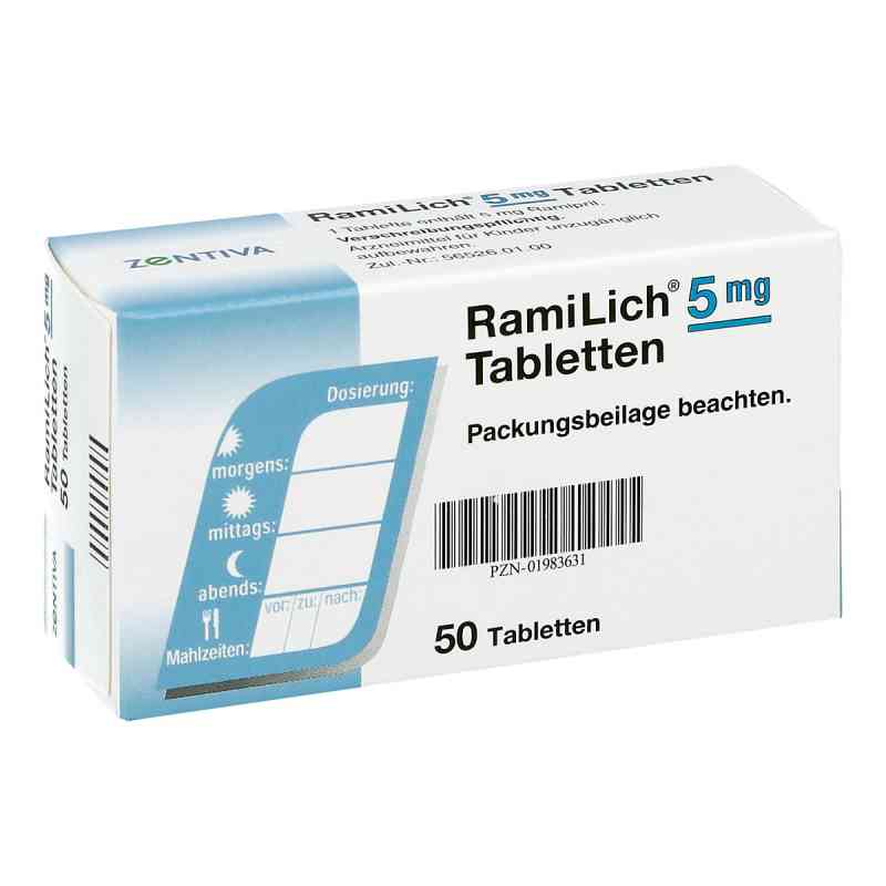 Ramilich 5 mg Tabletten 50 stk von Zentiva Pharma GmbH PZN 01983631
