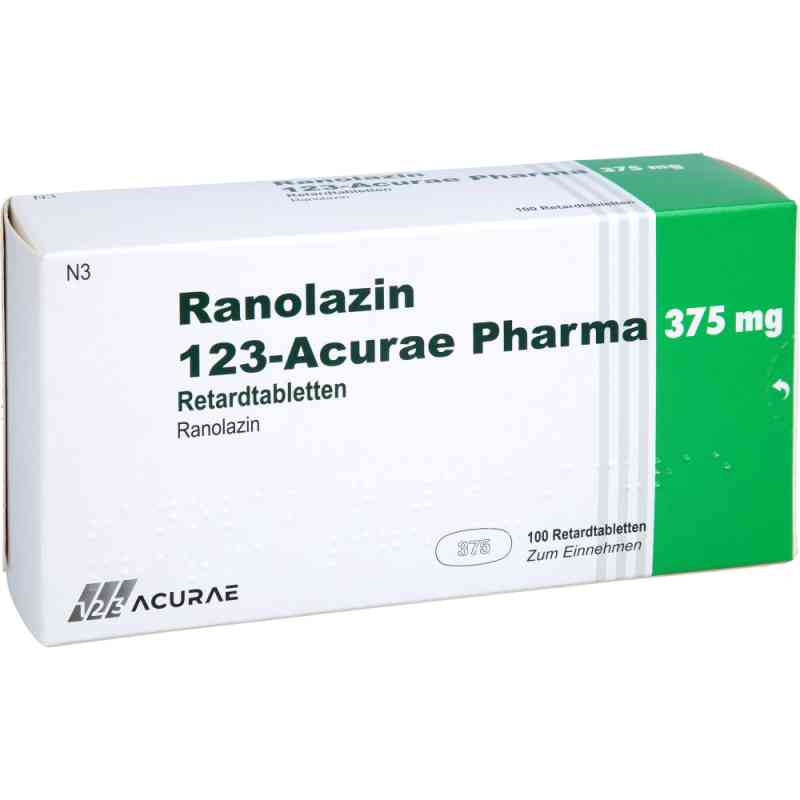 Ranolazin 123-acurae Pharma 375 Mg Retardtabletten 100 stk von 123 Acurae Pharma GmbH PZN 18657172