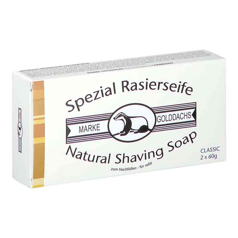 Rasierseife Classic 2er Pack Golddachs 2X60 g von PFEILRINGWERK PRODUKTIONS GmbH PZN 10192302