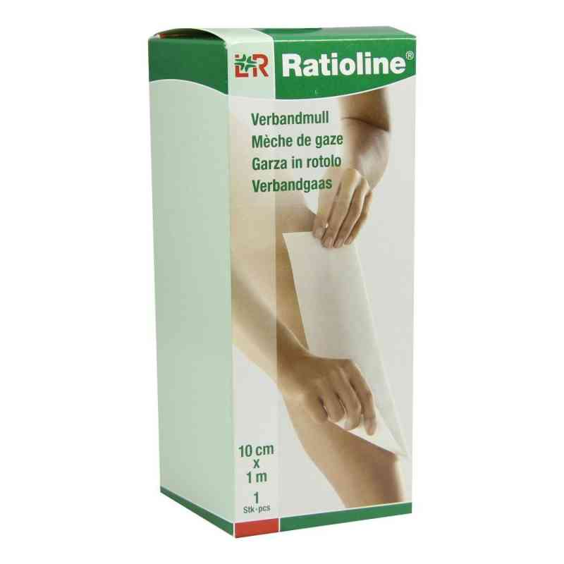 Ratioline acute Verbandmull 10 cmx1 m gerollt 1 stk von Lohmann & Rauscher GmbH & Co.KG PZN 01805036