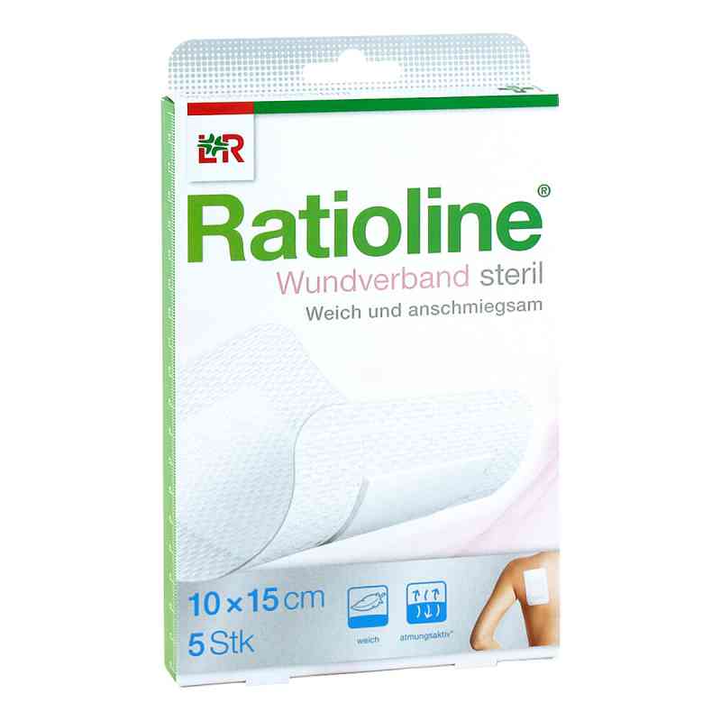 Ratioline Wundverband 15x10 cm steril 5 stk von Lohmann & Rauscher GmbH & Co.KG PZN 13583032