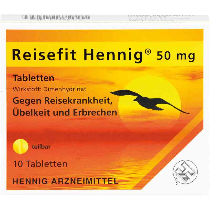 Reisefit Hennig 50 mg Tabletten 10 stk von Hennig Arzneimittel GmbH & Co. K PZN 07495418