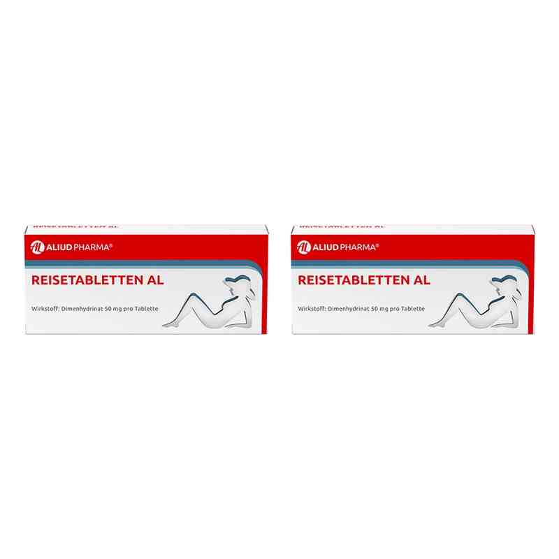 Reisetabletten AL bei Schwindel, Übelkeit und Erbrechen 2x20 stk von ALIUD Pharma GmbH PZN 08107745