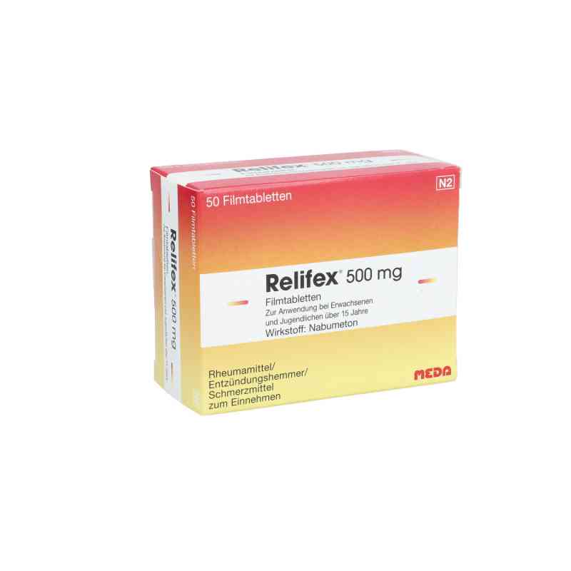 Relifex 500mg 50 stk von MEDA Pharma GmbH & Co.KG PZN 06643153