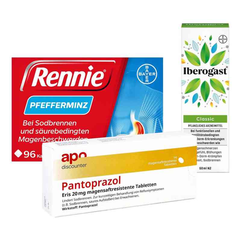 Rennie Pfefferminz + Iberogast Classic + Pantoprazol Eris 1 Pck von  PZN 08102101