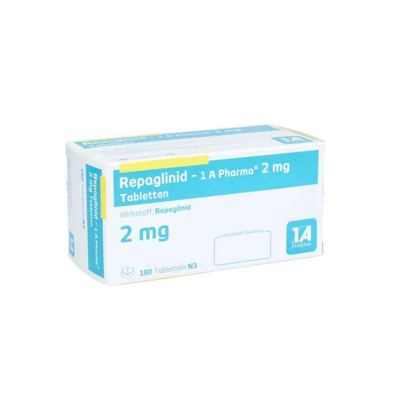 Repaglinid-1a Pharma 2 mg Tabletten 180 stk von 1 A Pharma GmbH PZN 09121254