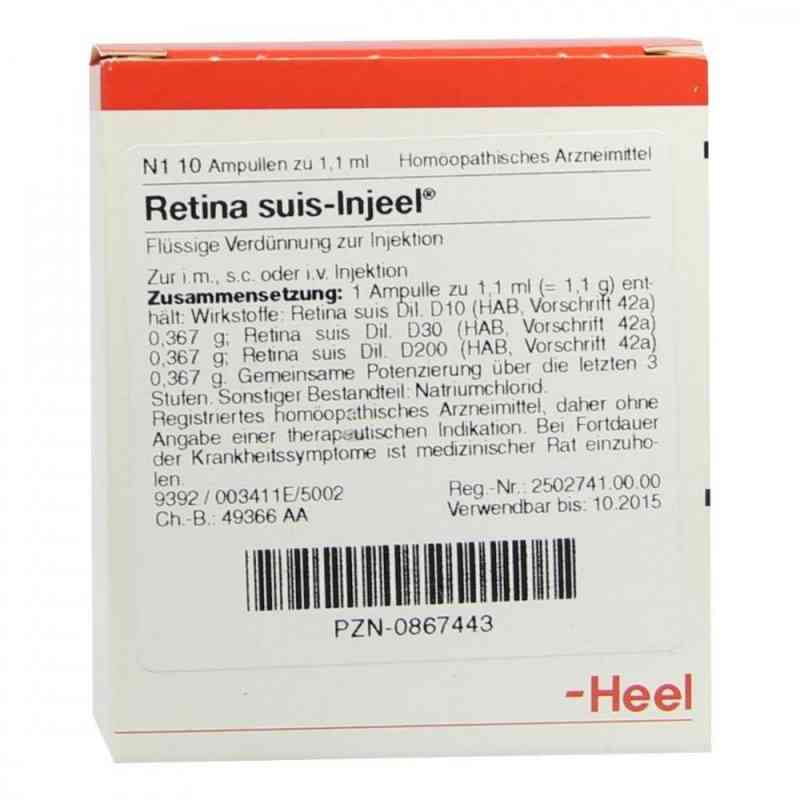 Retina Suis Injeel Ampullen 10 stk von Biologische Heilmittel Heel GmbH PZN 00867443