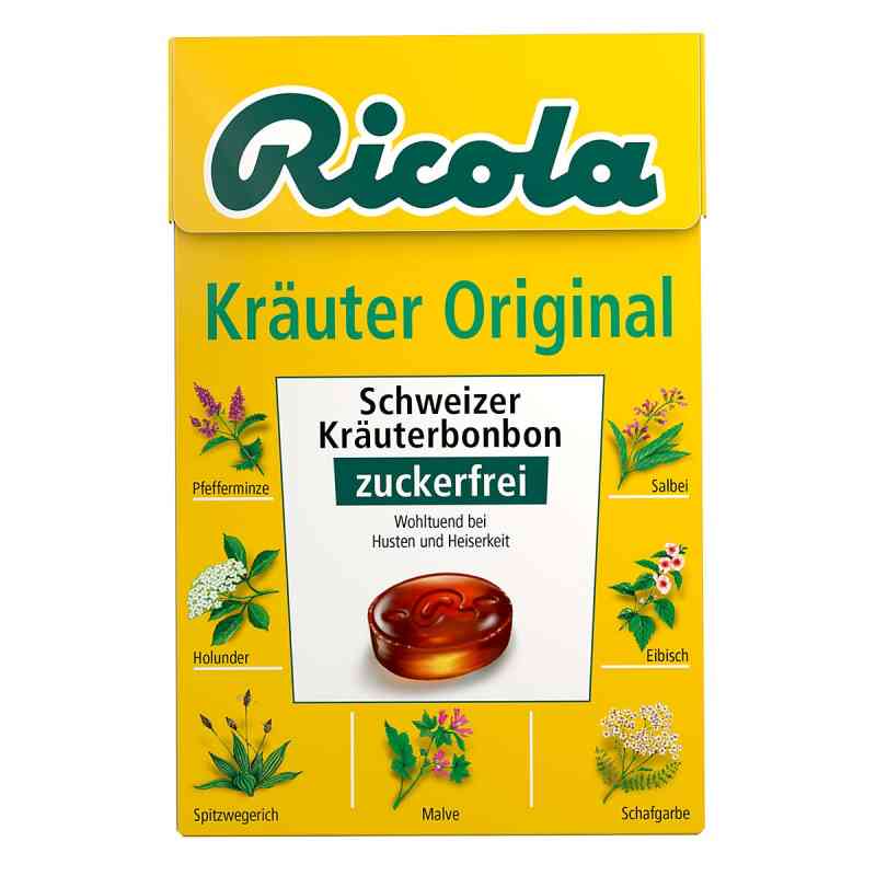 Ricola ohne Zucker Box Kräuter Bonbons 50 g von Queisser Pharma GmbH & Co. KG PZN 03648776