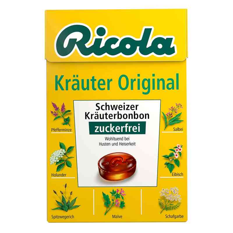 Ricola ohne Zucker Box Kräuter Bonbons 50 g von MARVECS GmbH PZN 03648776