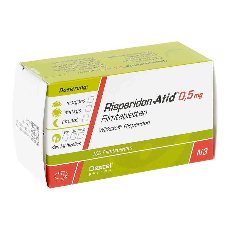 Risperidon Atid 0,5 mg Filmtabletten 100 stk von Dexcel Pharma GmbH PZN 03031076