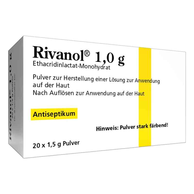 Rivanol 1,0g 20 stk von DERMAPHARM AG PZN 10056639