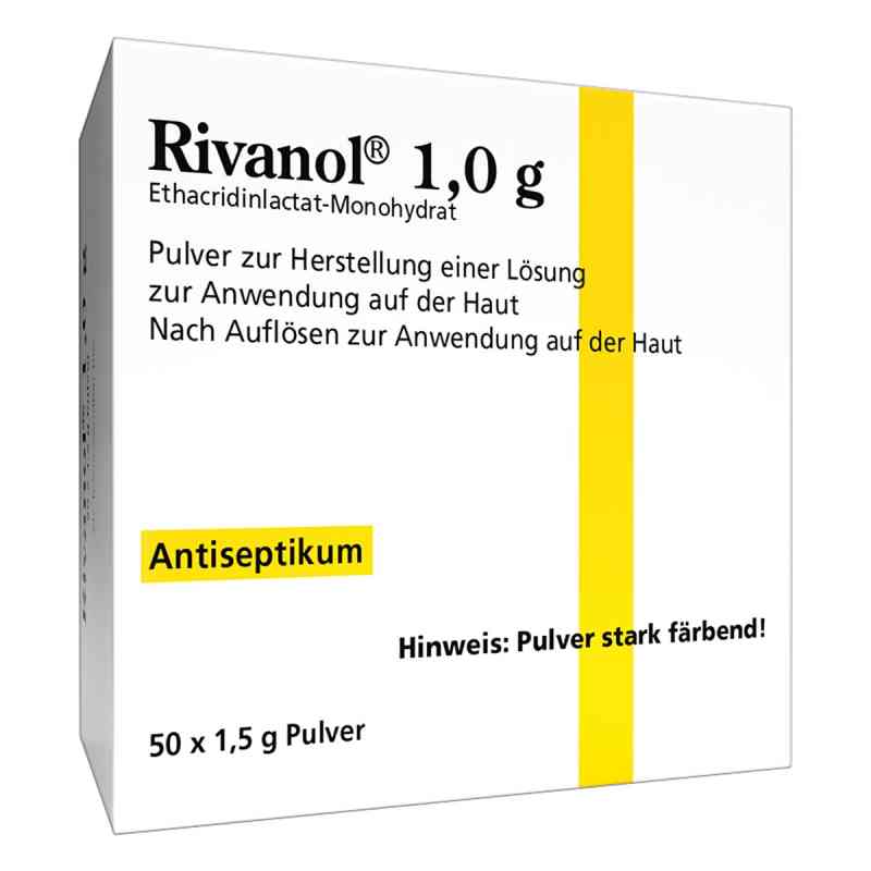Rivanol 1,0g 50 stk von DERMAPHARM AG PZN 10056645