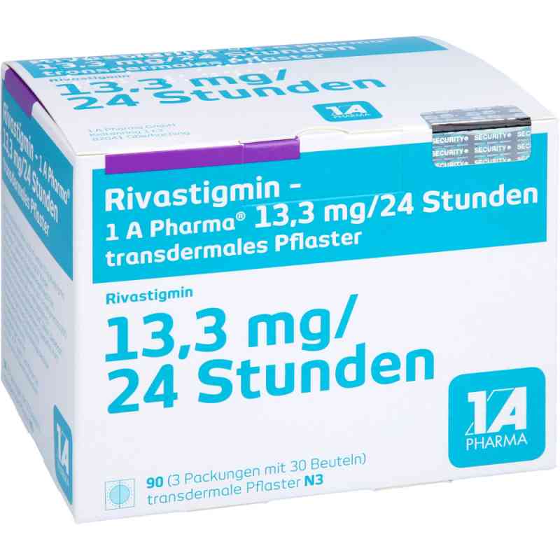 Rivastigmin-1A Pharma 13,3mg/24 Stunden 90 stk von 1 A Pharma GmbH PZN 12444096