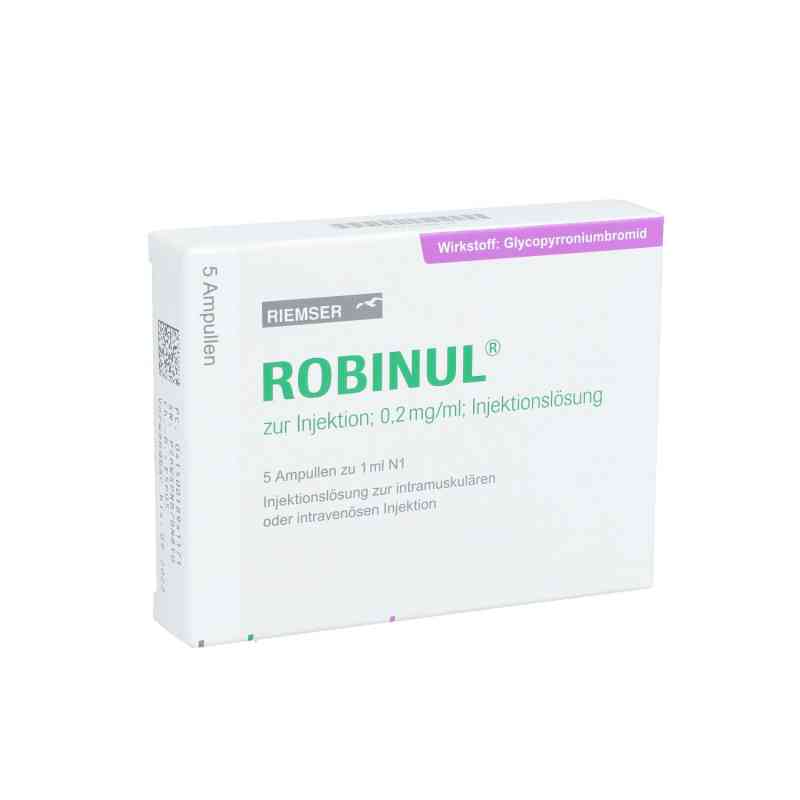 Robinul zur Injektion 0,2 mg/ml Injektionslösung 5X1 ml von RIEMSER Pharma GmbH PZN 01894117