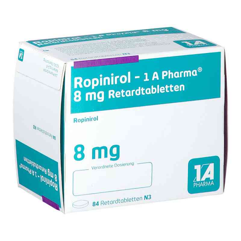 Ropinirol-1a Pharma 8 mg Retardtabletten 84 stk von 1 A Pharma GmbH PZN 09080710