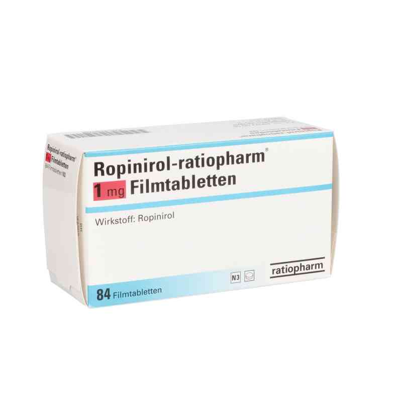 Ropinirol-ratiopharm 1mg 84 stk von ratiopharm GmbH PZN 03391739
