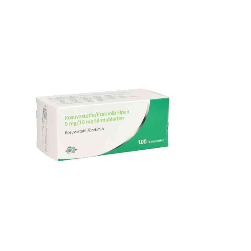 Rosuvastatin/ezetimib Elpen 5 mg/10 mg Filmtabletten 100 stk von Elpen Pharmaceutical Co. Inc. PZN 16388578