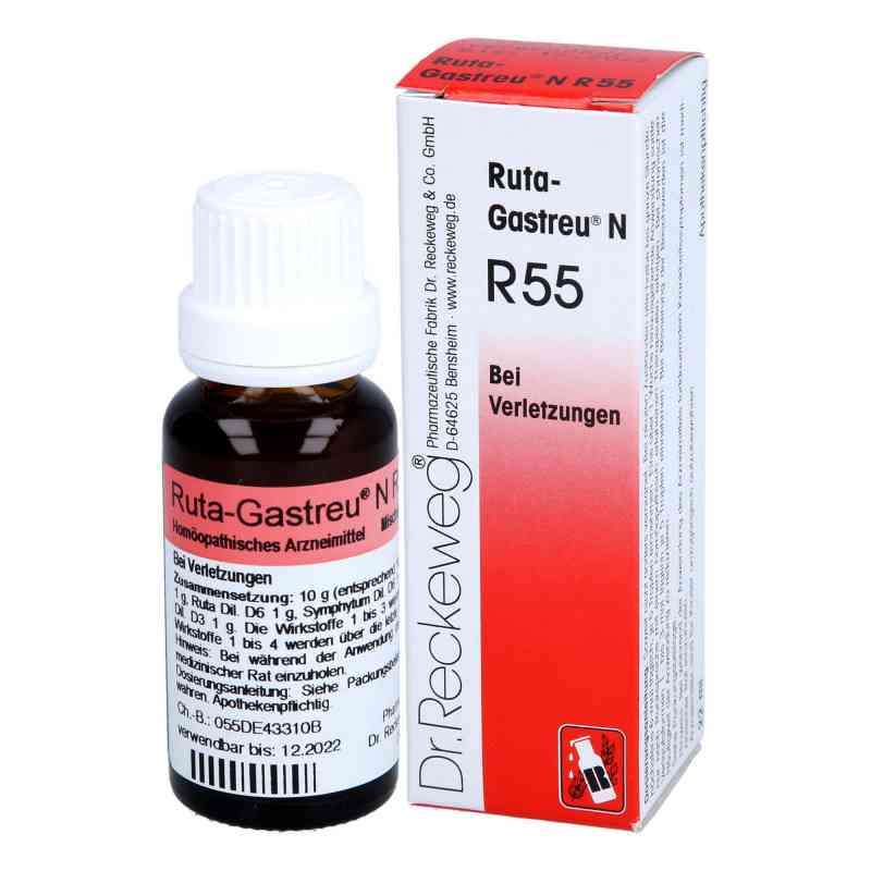 Ruta Gastreu N R 55 Tropfen zum Einnehmen 22 ml von Dr.RECKEWEG & Co. GmbH PZN 04855810