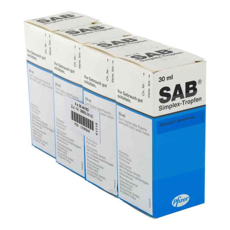 Sab simplex Suspension zum Einnehmen 4X30 ml online kaufen