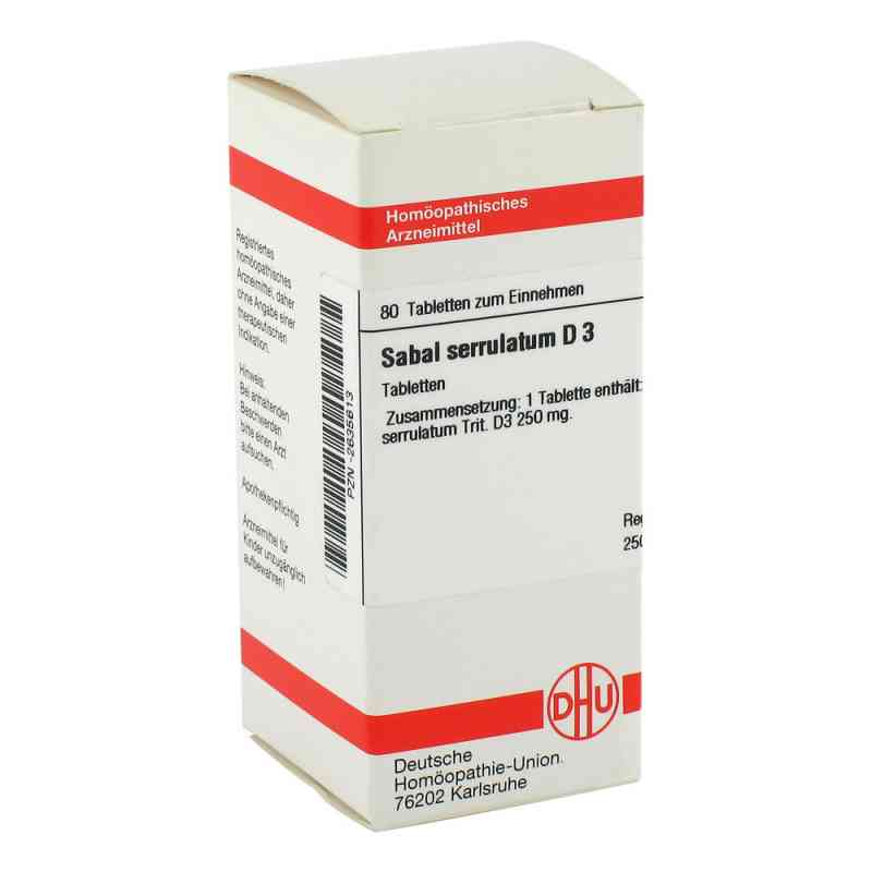 Sabal Serrul. D3 Tabletten 80 stk von DHU-Arzneimittel GmbH & Co. KG PZN 02635613