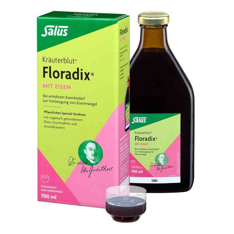 Salus Kräuterblut Floradix mit Eisen 700 ml von SALUS Pharma GmbH PZN 20121154