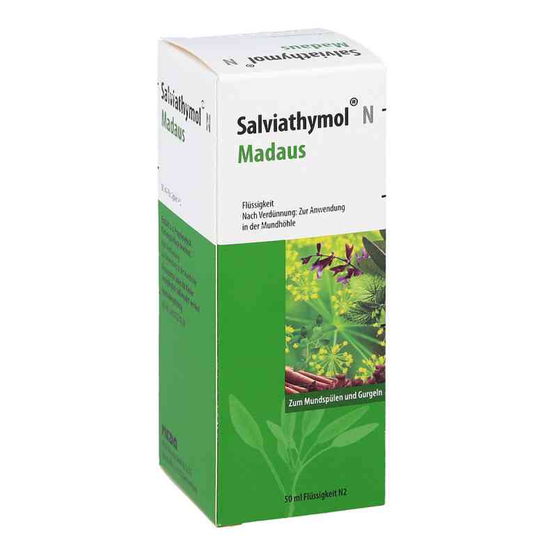 Salviathymol N MADAUS: Mundspülung bei Entzündungen 50 ml von Cooper Consumer Health Deutschland GmbH PZN 11548422