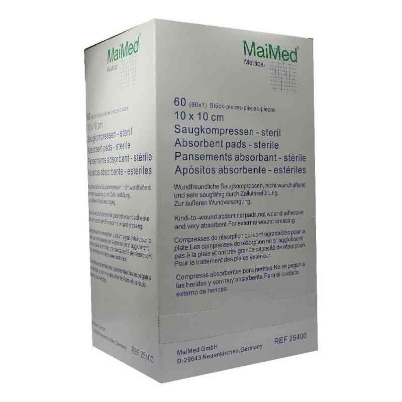 Saugkompressen steril 10x10cm 60X1 stk von MaiMed GmbH PZN 02072848