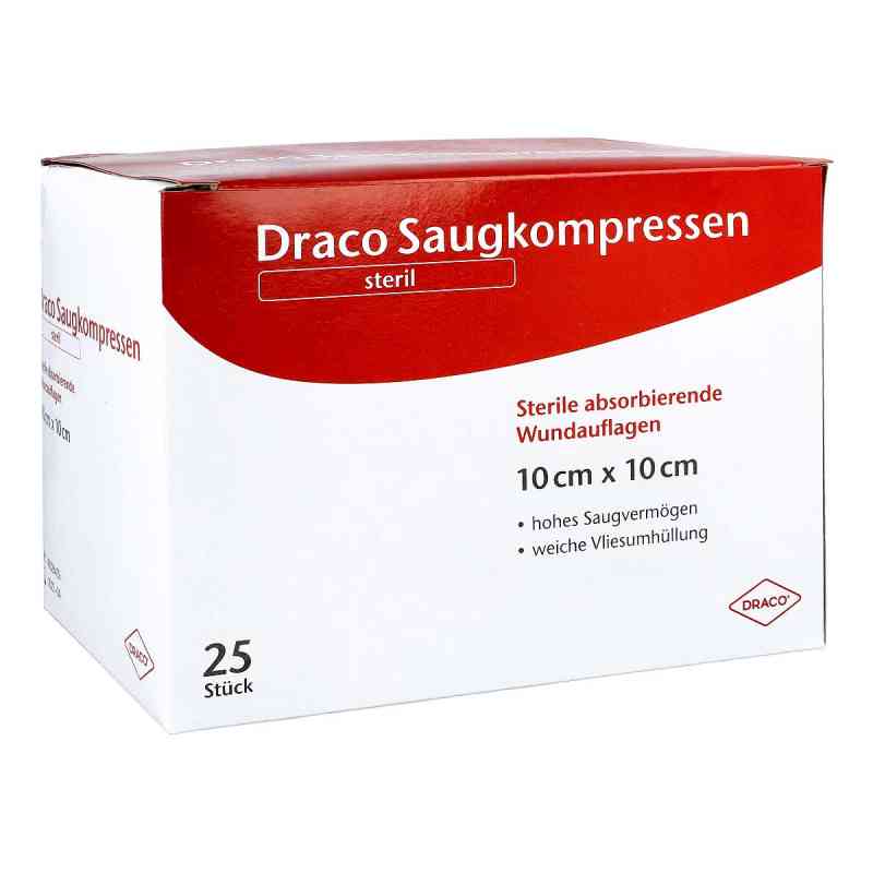 Saugkompressen steril 10x10cm Draco 25 stk von Dr. Ausbüttel GmbH & Co. KG PZN 01687275