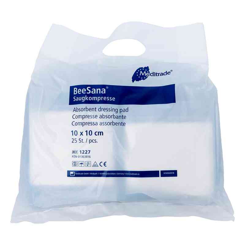 Saugkompressen unsteril 10x10 cm 1227 25 stk von Meditrade GmbH PZN 01363816